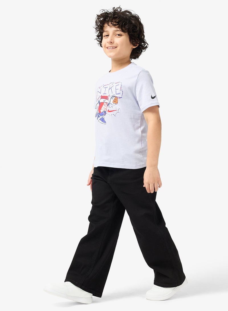 نايكي تيشيرت كرة سلة للأطفال بتصميم صندوقي طباشيري - Image 4